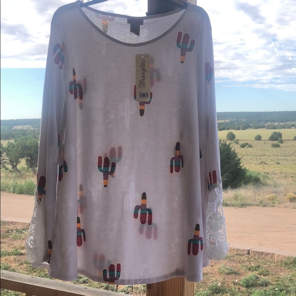 Wrangler Cactus Print Top